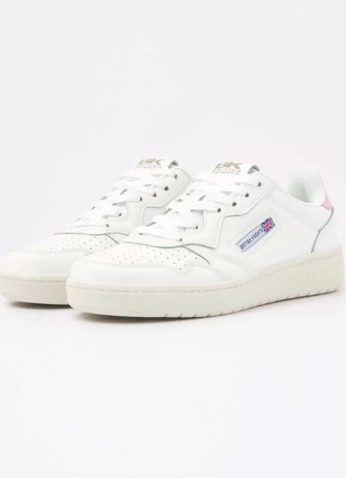 Danefæ Sneakers>British Knight Noors White/Baby Pink