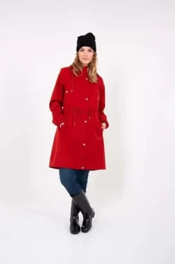 Danefæ Regenjacken>Danaalborg Raincoat Rust Red