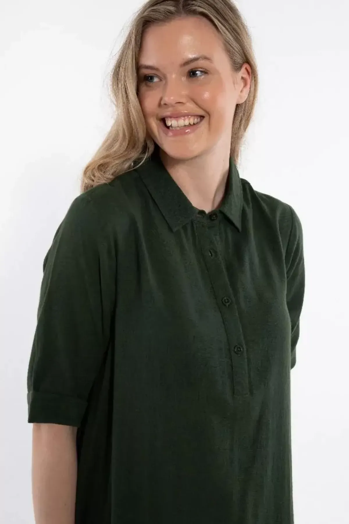 Danefæ Kleider>Danane Cloth Dress Dk Army