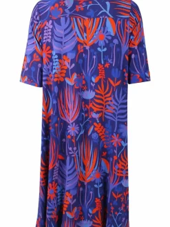 Danefæ Kleider>Dananemone Viscose Dress Deep Marine Walkabout