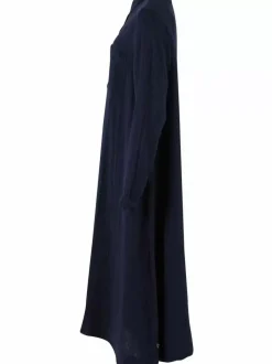Danefæ Kleider>Danapril Ls Heavy Cloth Dress Dark Navy