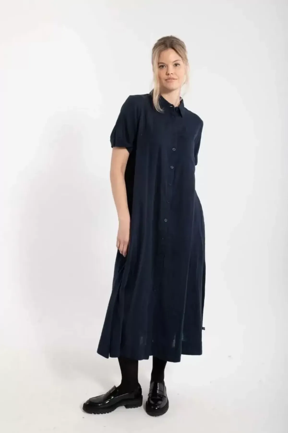 Danefæ Kleider>Danapril Ss Dress Dk Navy