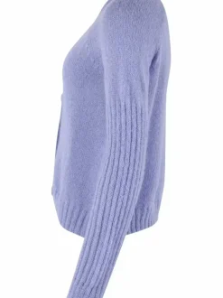 Danefæ Cardigan>Danarnaq Wool Cardigan Ice Viola