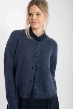 Danefæ Cardigan>Danarnaq Wool Cardigan Marine
