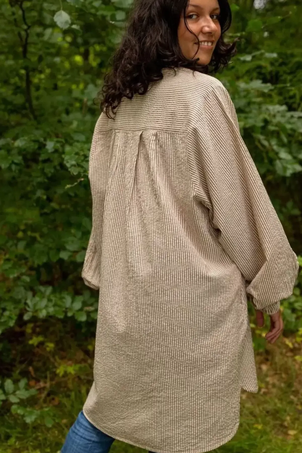 Danefæ Blusen>Danatelier Shirt Brick/Chalk