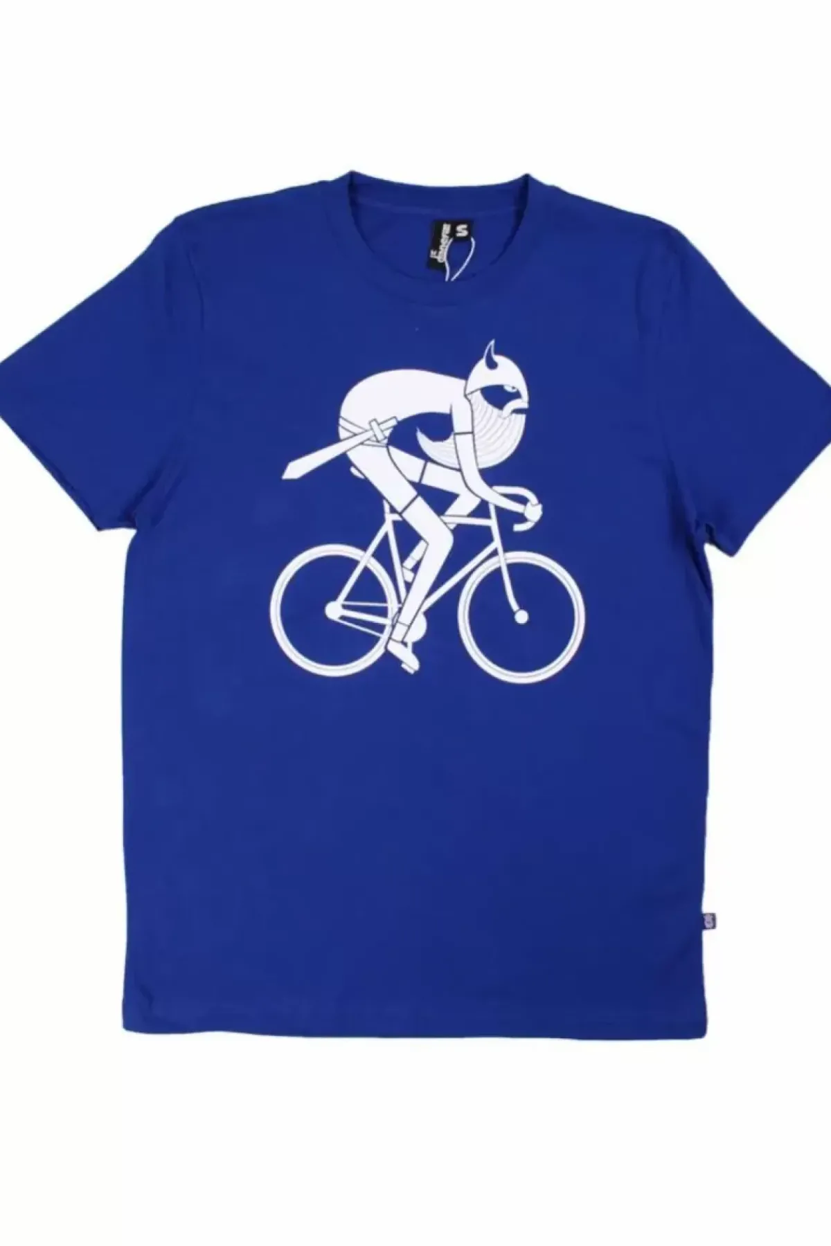 Danefæ T-Shirts>Danebasicmande Ss T Deep Marine Biking Viking