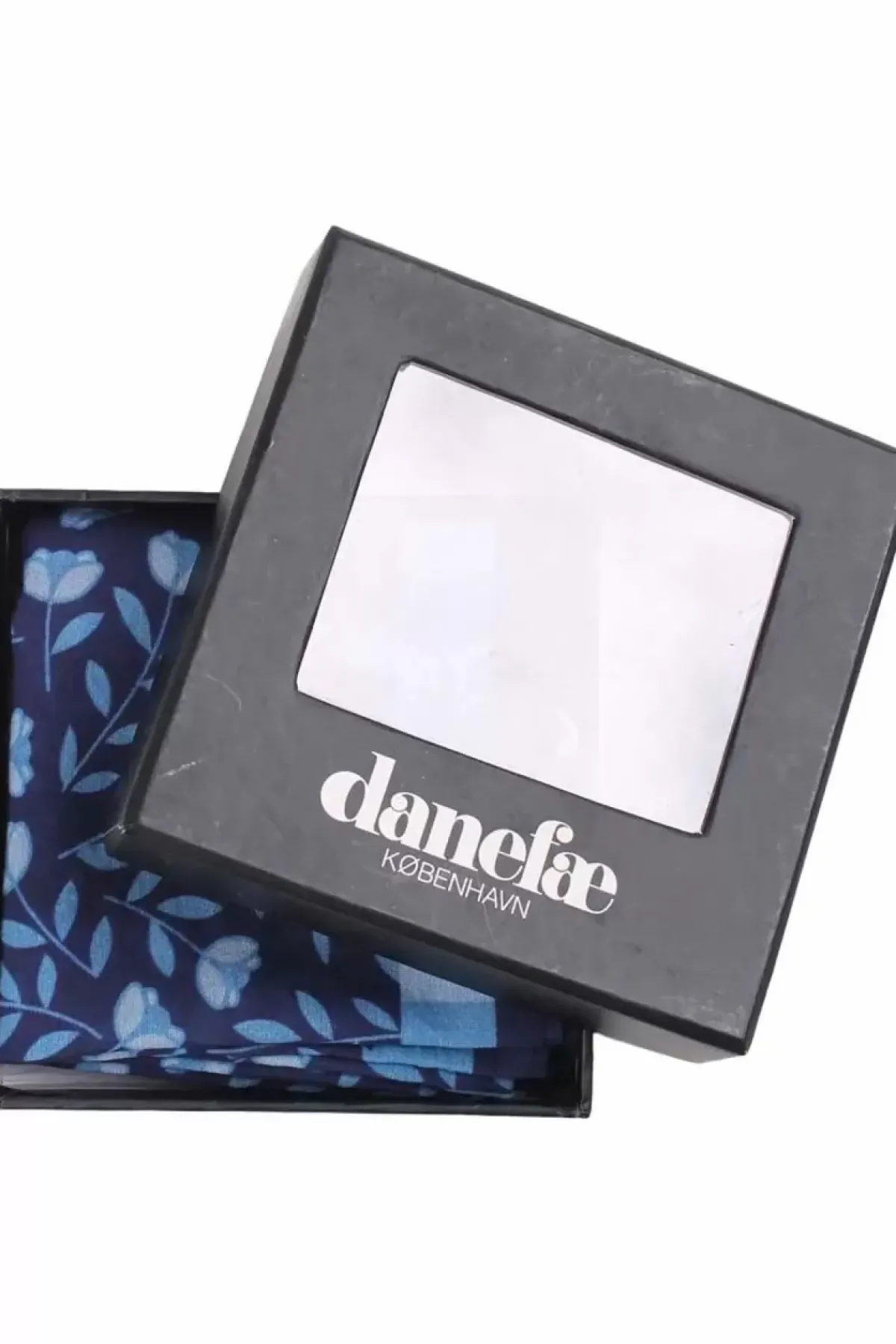 Danefæ Schals>Danebesser Scarf Cold Blue Fleurie