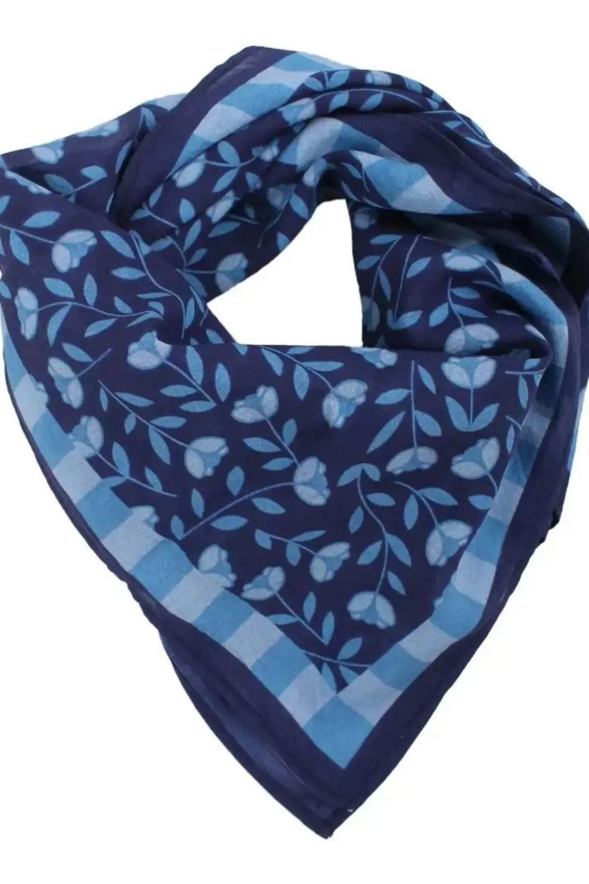 Danefæ Schals>Danebesser Scarf Cold Blue Fleurie