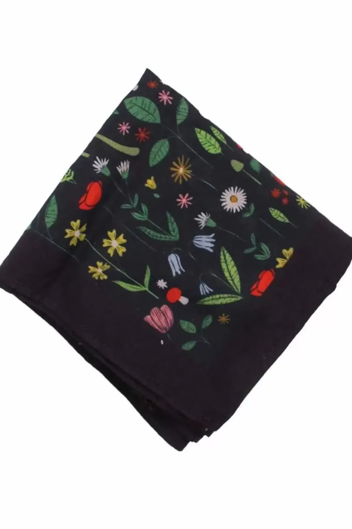 Danefæ Schals>Danebesser Scarf Dk Navy Botanical