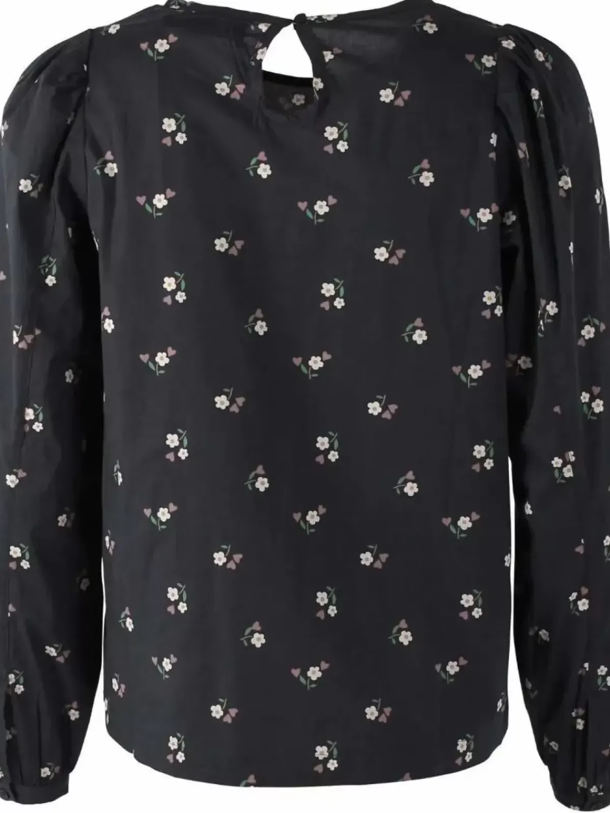 Danefæ Blusen>Danebette Poplin Shirt Black Miniflower