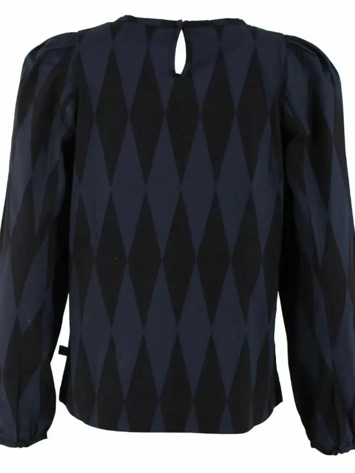 Danefæ Blusen>Danebette Poplin Shirt Black/Marine Diamonds
