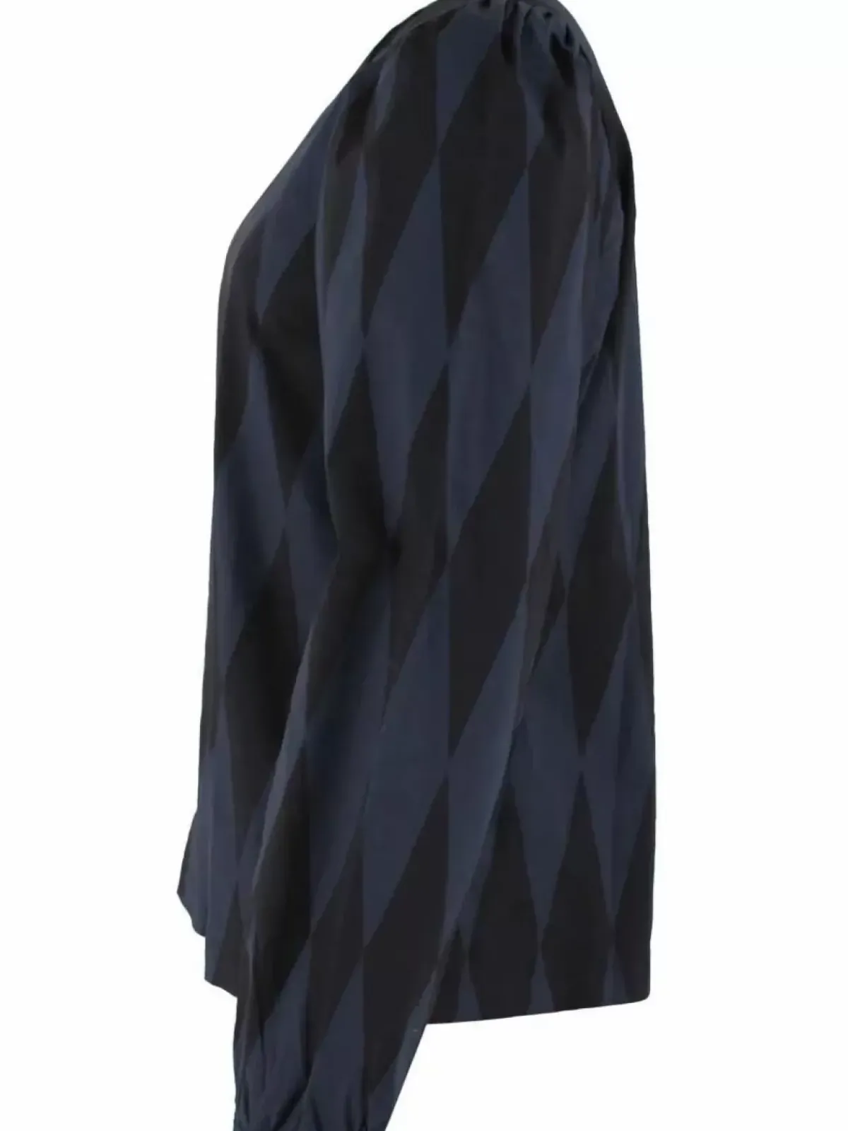 Danefæ Blusen>Danebette Poplin Shirt Black/Marine Diamonds