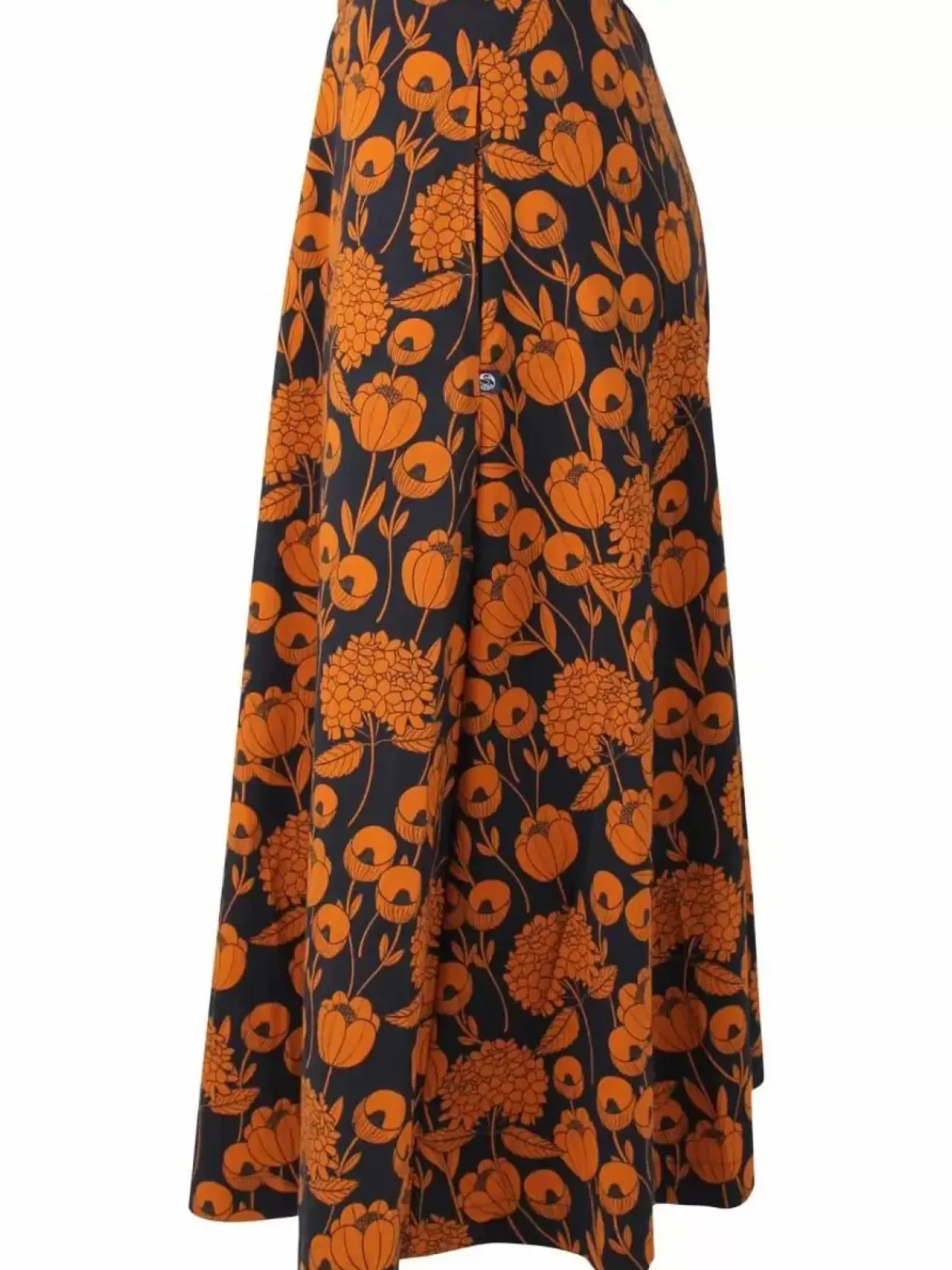 Danefæ Röcke>Danebrava Poplin Skirt Dk Navy/Occer Hortensia