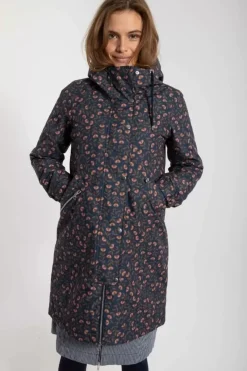 Danefæ Winterjacken>Danebrunhilde Winter Parka Navy Fleurie