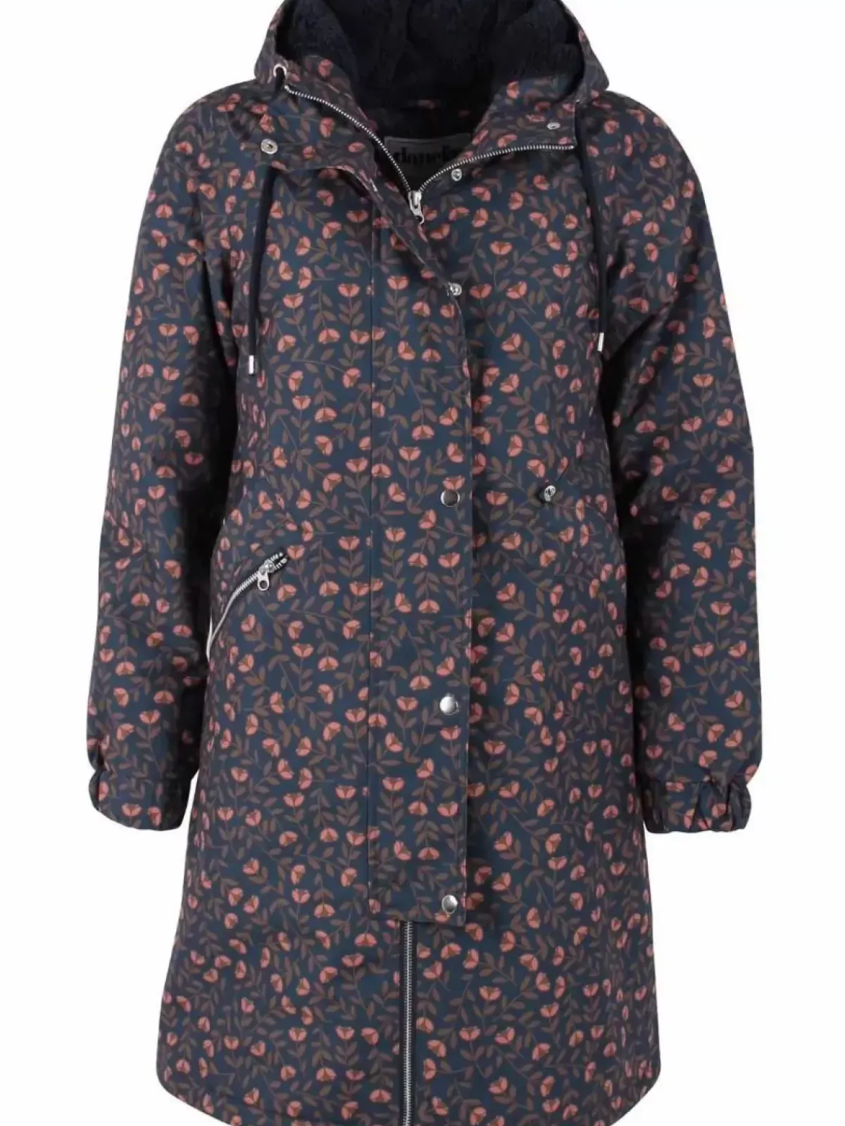 Danefæ Winterjacken>Danebrunhilde Winter Parka Navy Fleurie