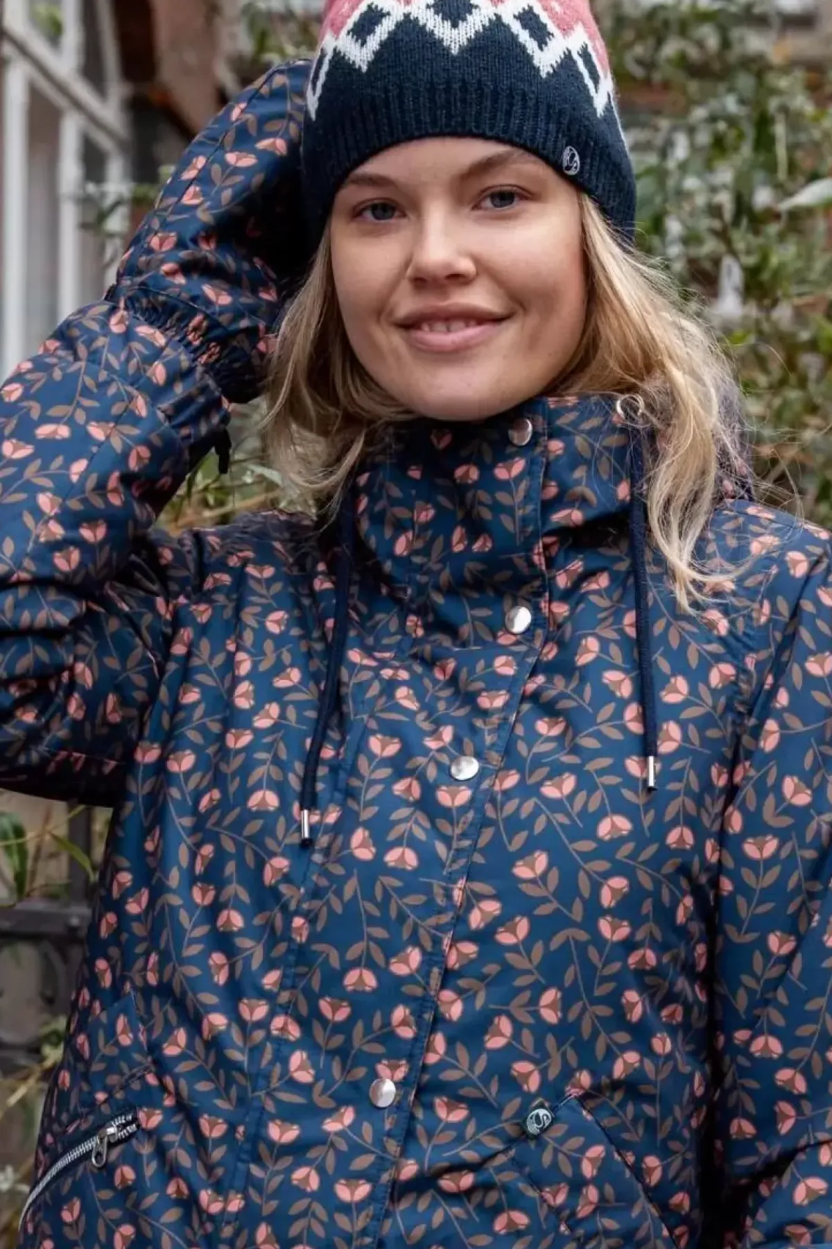 Danefæ Winterjacken>Danebrunhilde Winter Parka Navy Fleurie