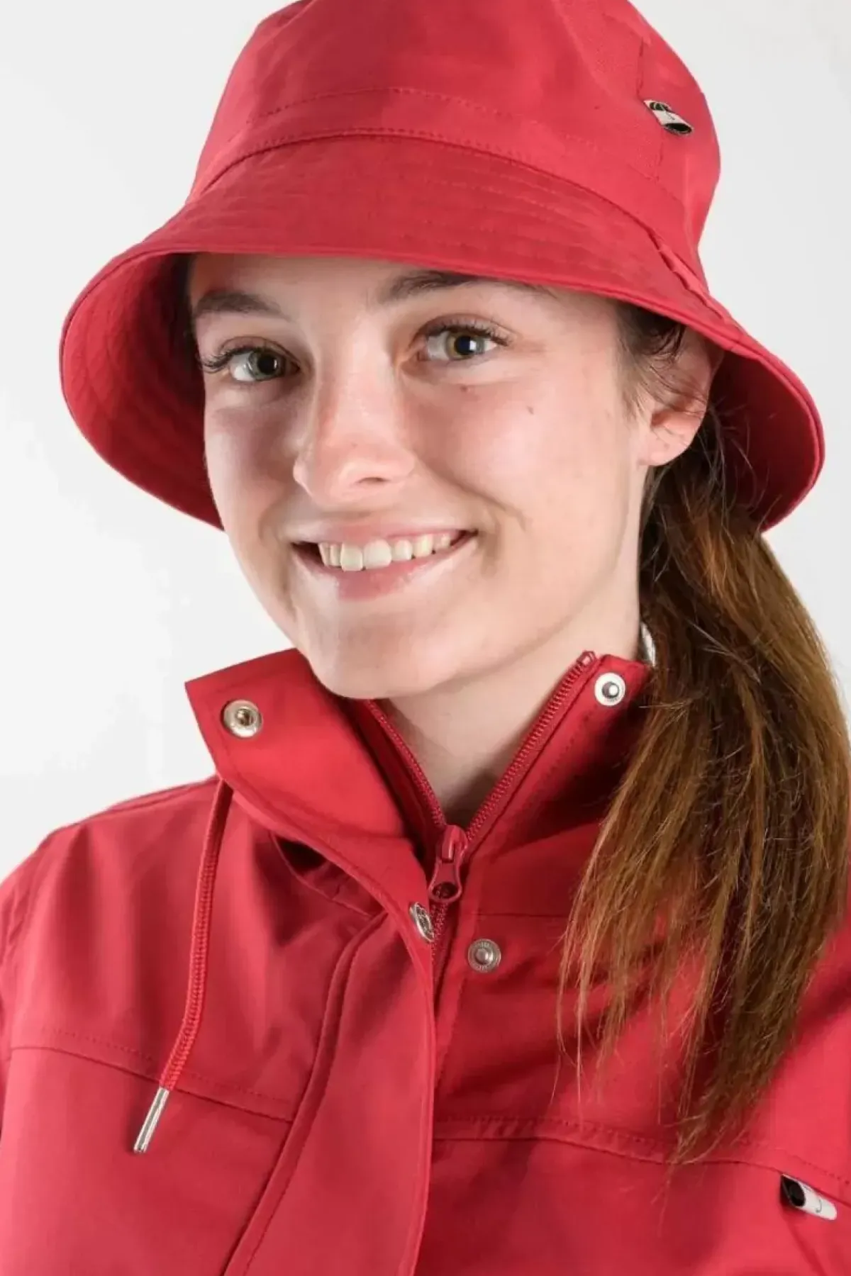Danefæ Mützen/Hute>Danebucket Rain Hat Dark Red