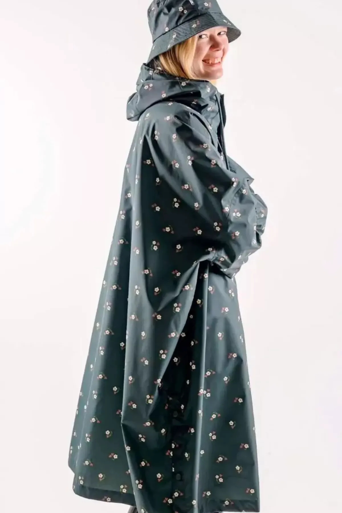 Danefæ Mützen/Hute>Danebucket Rain Hat Deep Forest Miniflower