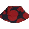 Danefæ Mützen/Hute>Danebucket Rain Hat Dk Navy/Dk Rust Megadot