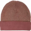 Danefæ Mützen/Hute>Danecarmen Beanie Beige Rose W. Gold Glitter / Occer W. Glitter