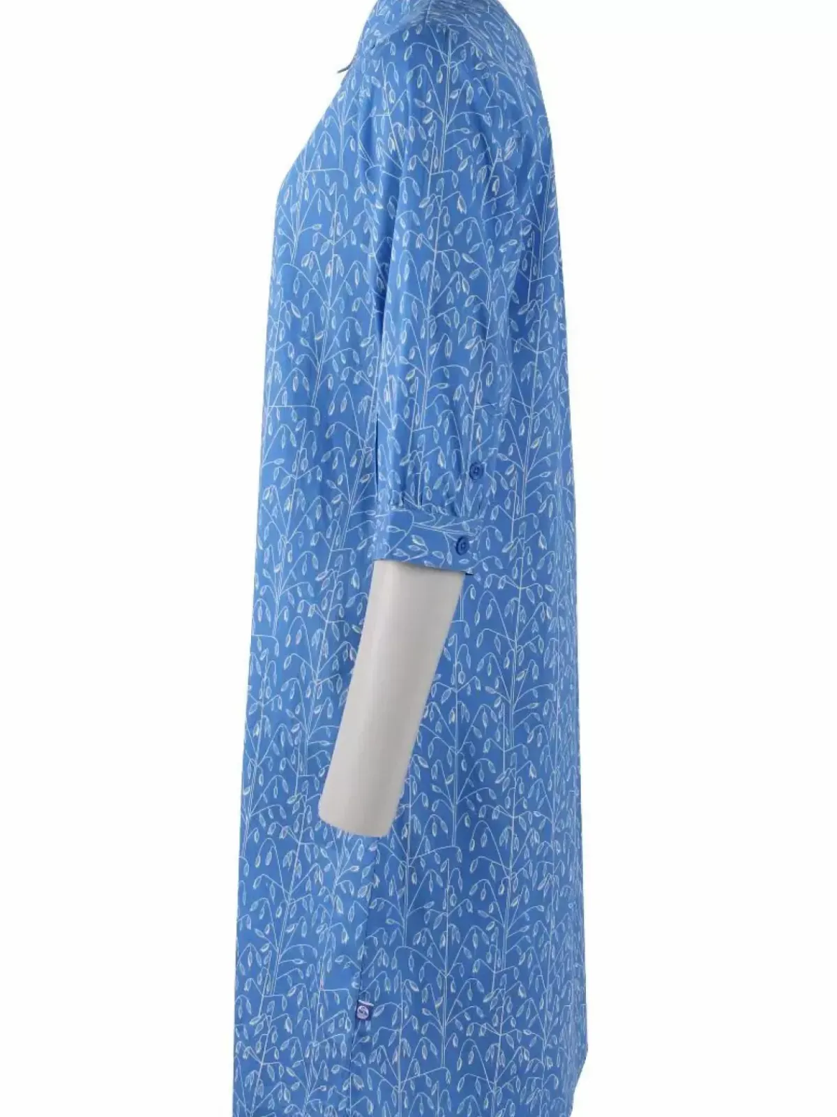 Danefæ Kleider>Danecarnation Poplin Dress Cold Blue/Chalk Oats
