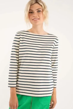 Danefæ Hemden Und Shirts>Danecarribean Heavy Cotton Tee Chalk/Navy