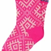 Danefæ Socken Und Strümpfe>Danechalet Wool Socks Neon Pink/Offwhite