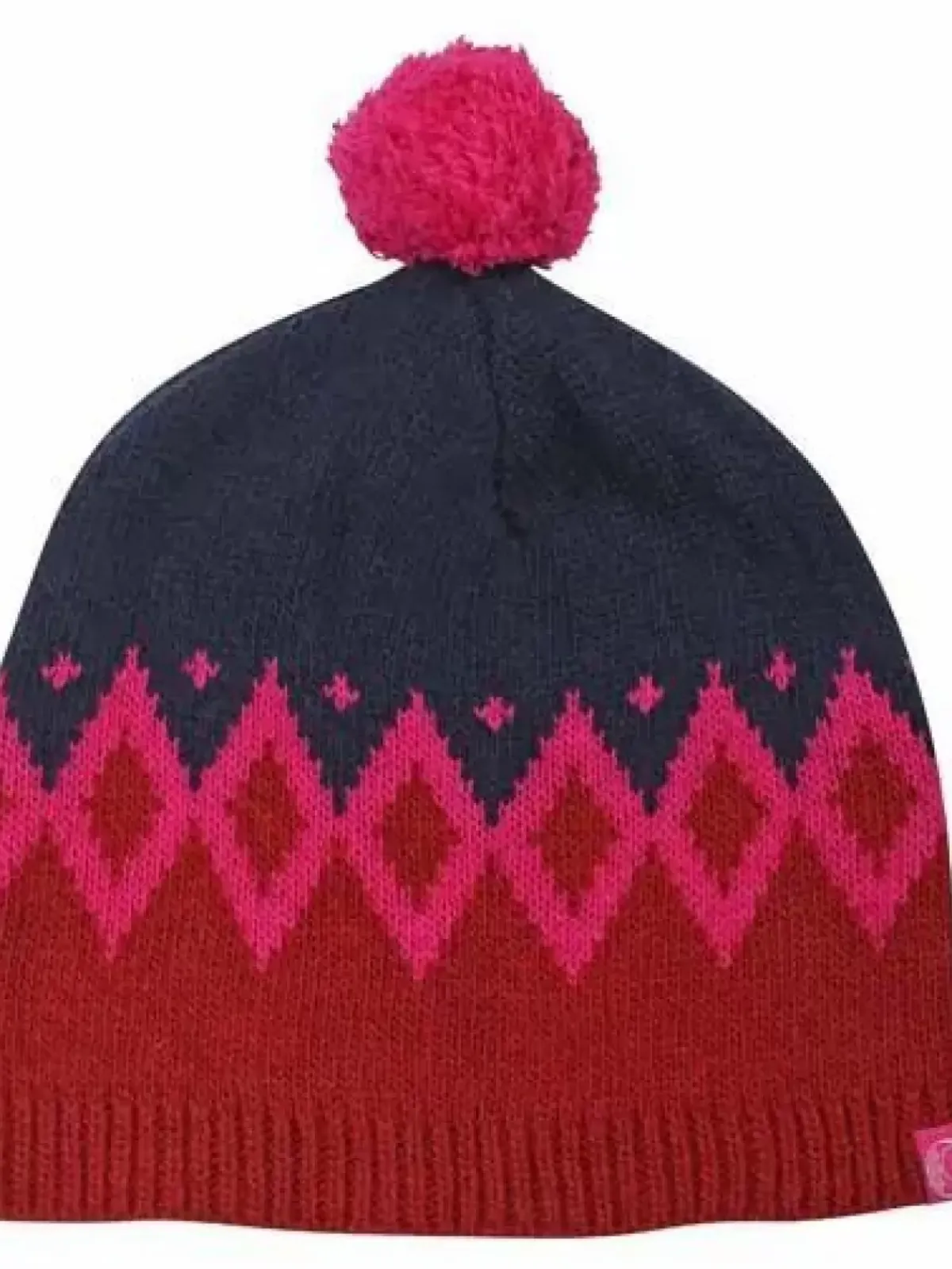 Danefæ Mützen/Hute>Danecountry Beanie Navy_Rust/Hotpink