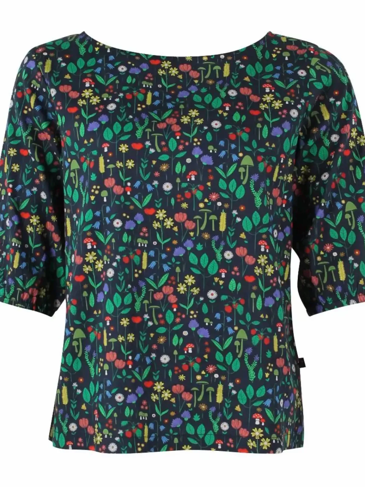 Danefæ Blusen>Danecremant Poplin Shirt Dk Navy Botanical