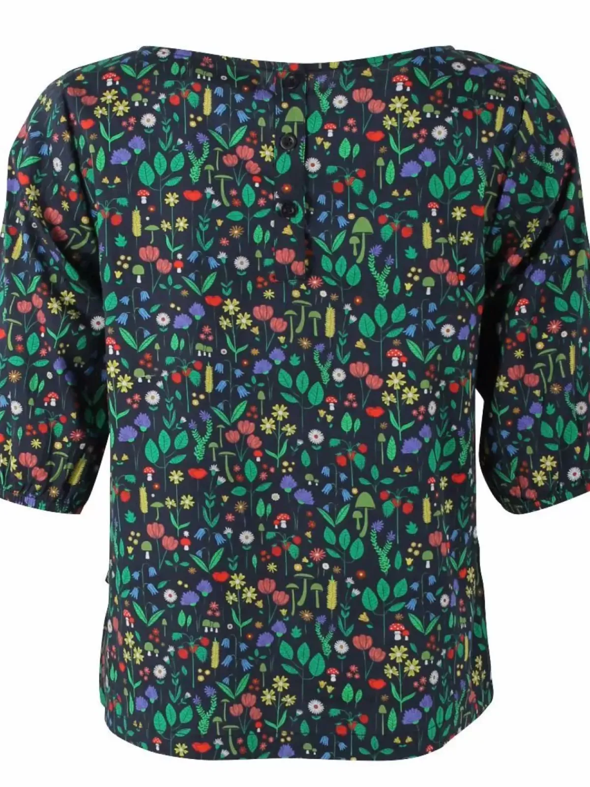 Danefæ Blusen>Danecremant Poplin Shirt Dk Navy Botanical