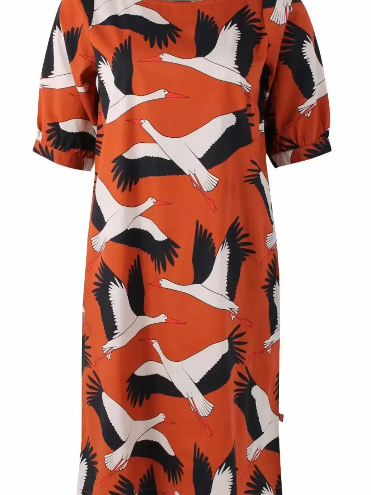 Danefæ Kleider>Danedal Dress Rust Big Stork
