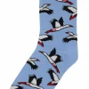 Danefæ Socken Und Strümpfe>Danedanmark Ladies Socks Lt Blue Storks