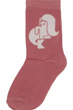 Danefæ Socken Und Strümpfe>Danedanmark Ladies Socks Warm Rose Havfrue