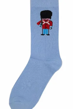 Danefæ Strümpfe>Danedanmark Mens Socks Lt Blue Soldat