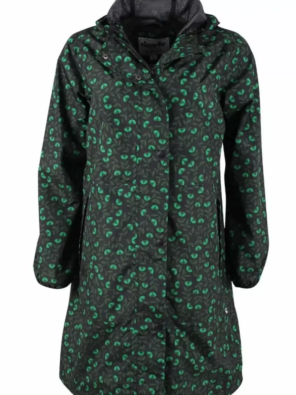Danefæ Regenjacken>Danedith Rainjacket Black/Khaki Fleurie