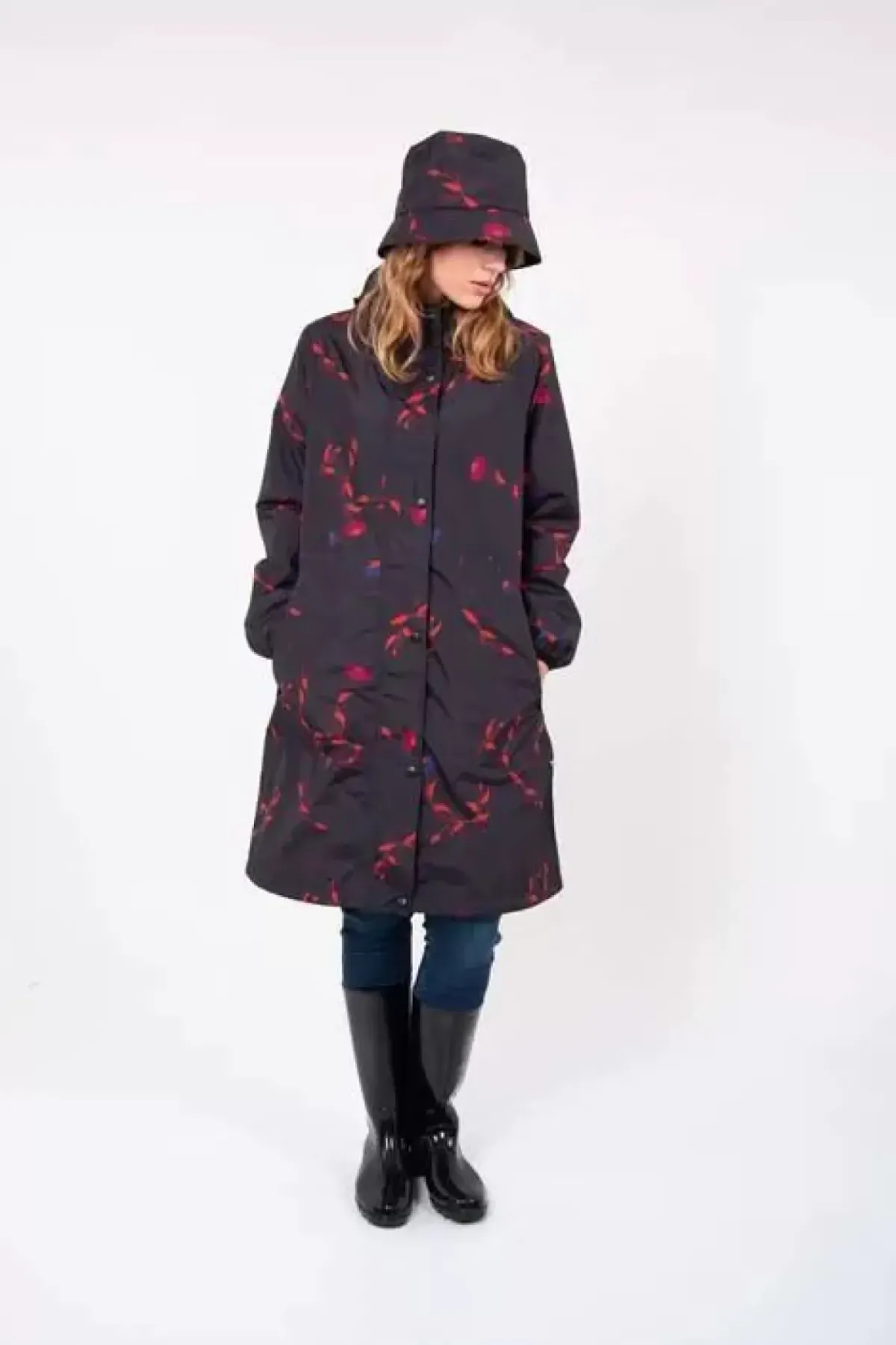 Danefæ Regenjacken>Danedith Rainjacket Black Picabella