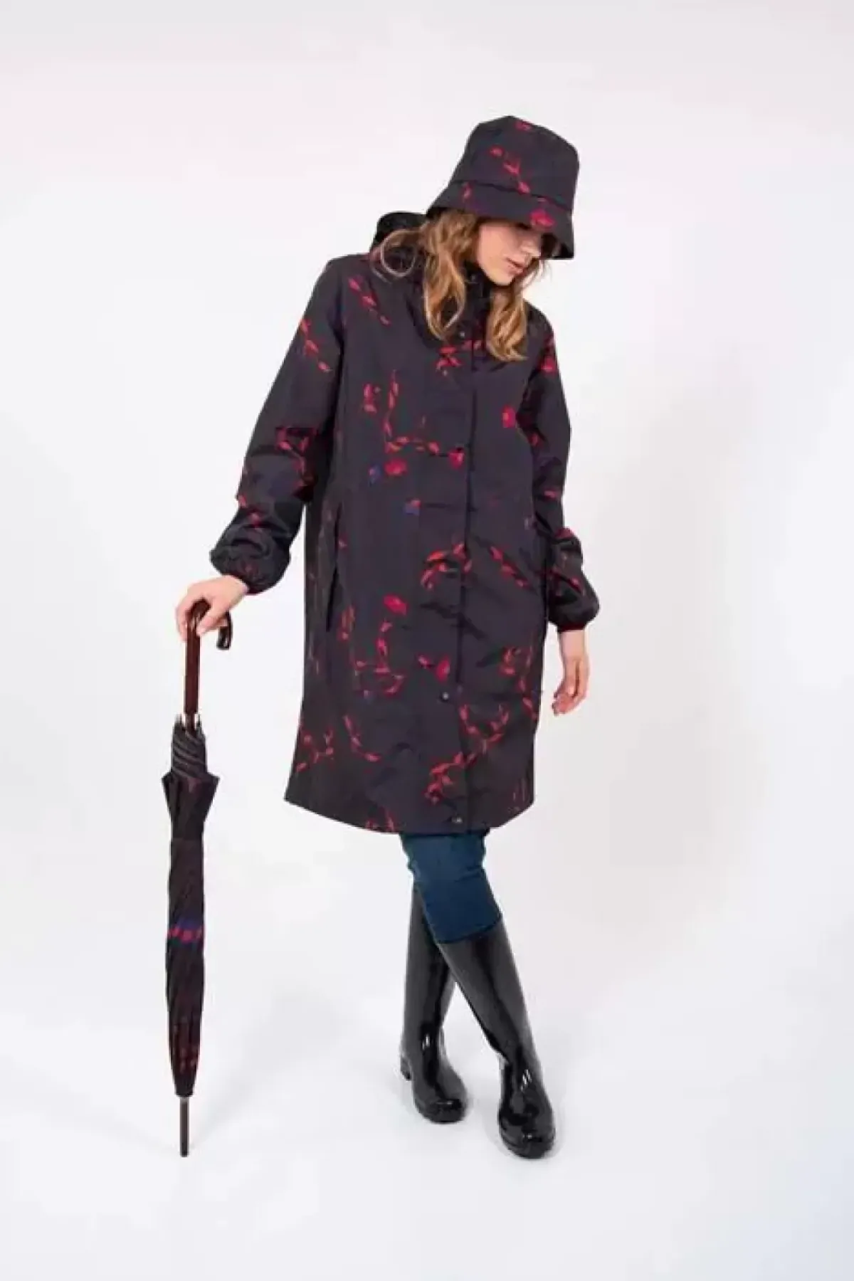 Danefæ Regenjacken>Danedith Rainjacket Black Picabella