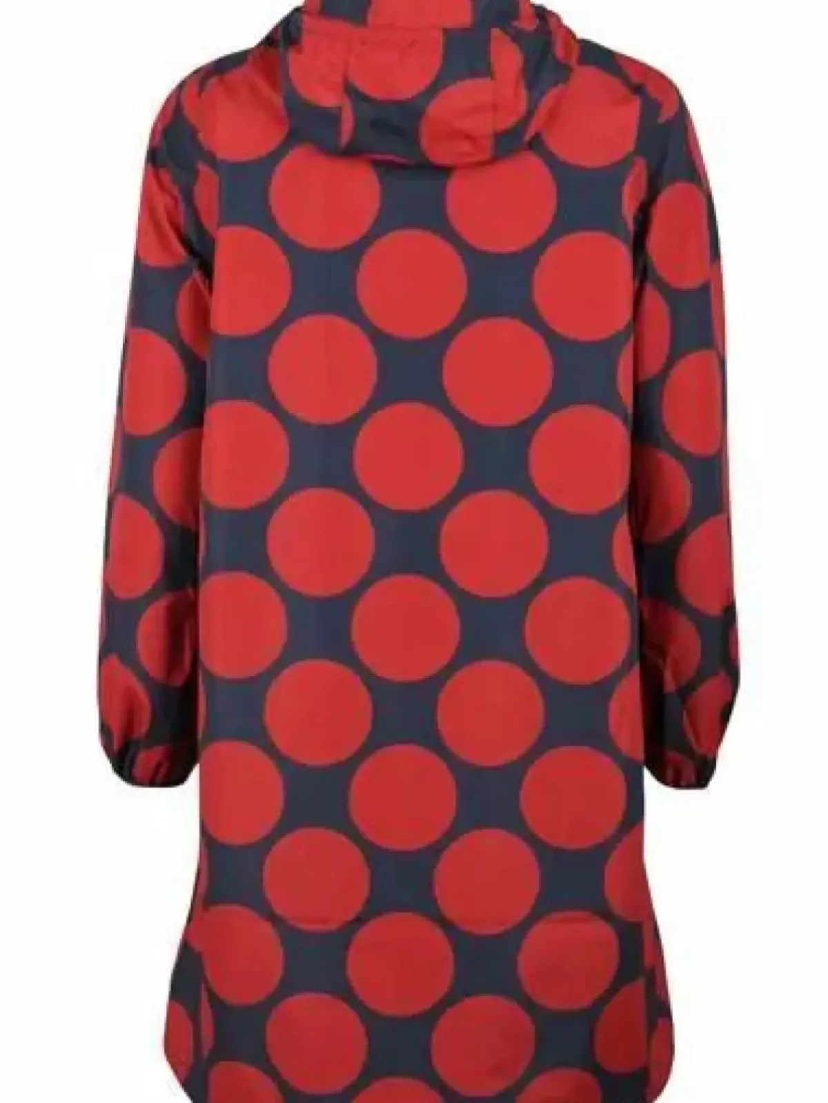 Danefæ Regenjacken>Danedith Rainjacket Dk Navy/Dk Rust Megadot