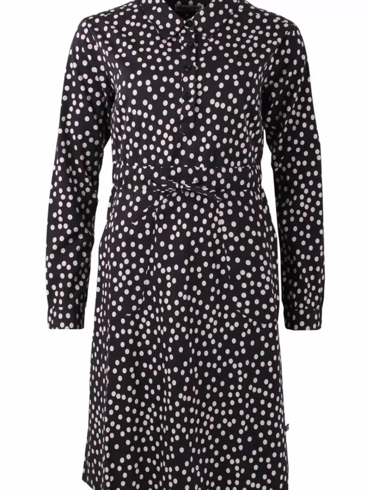 Danefæ Kleider>Daneditte Poplin Dress Black/Chalk Fundots