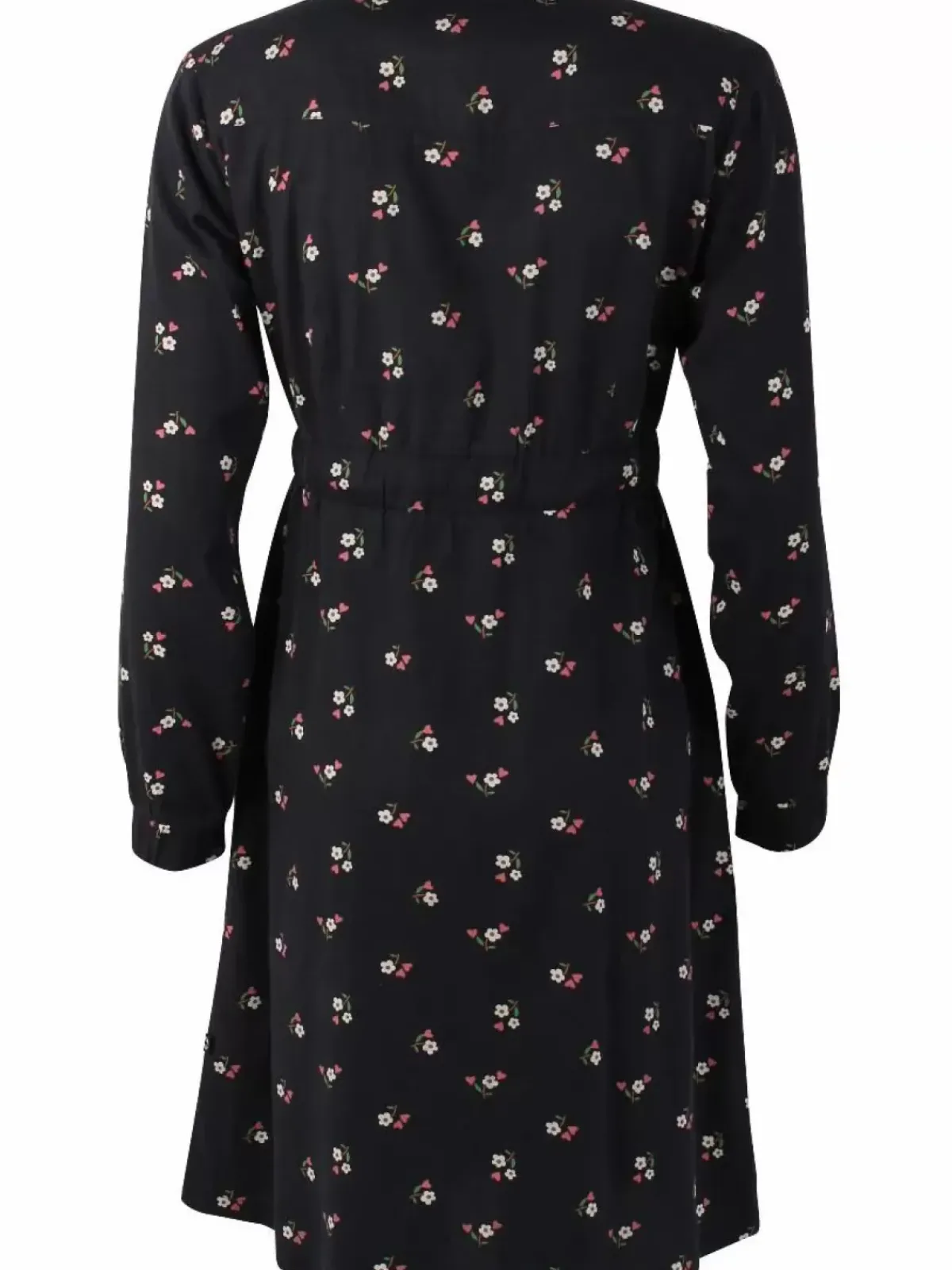 Danefæ Kleider>Daneditte Poplin Dress Black Miniflower