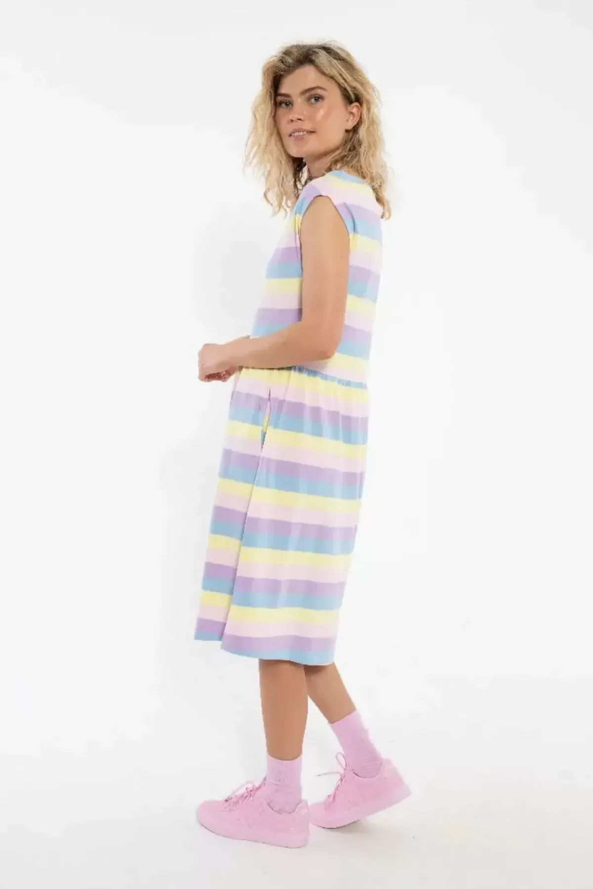 Danefæ Kleider>Danedomenica Cotton Dress Peaceful