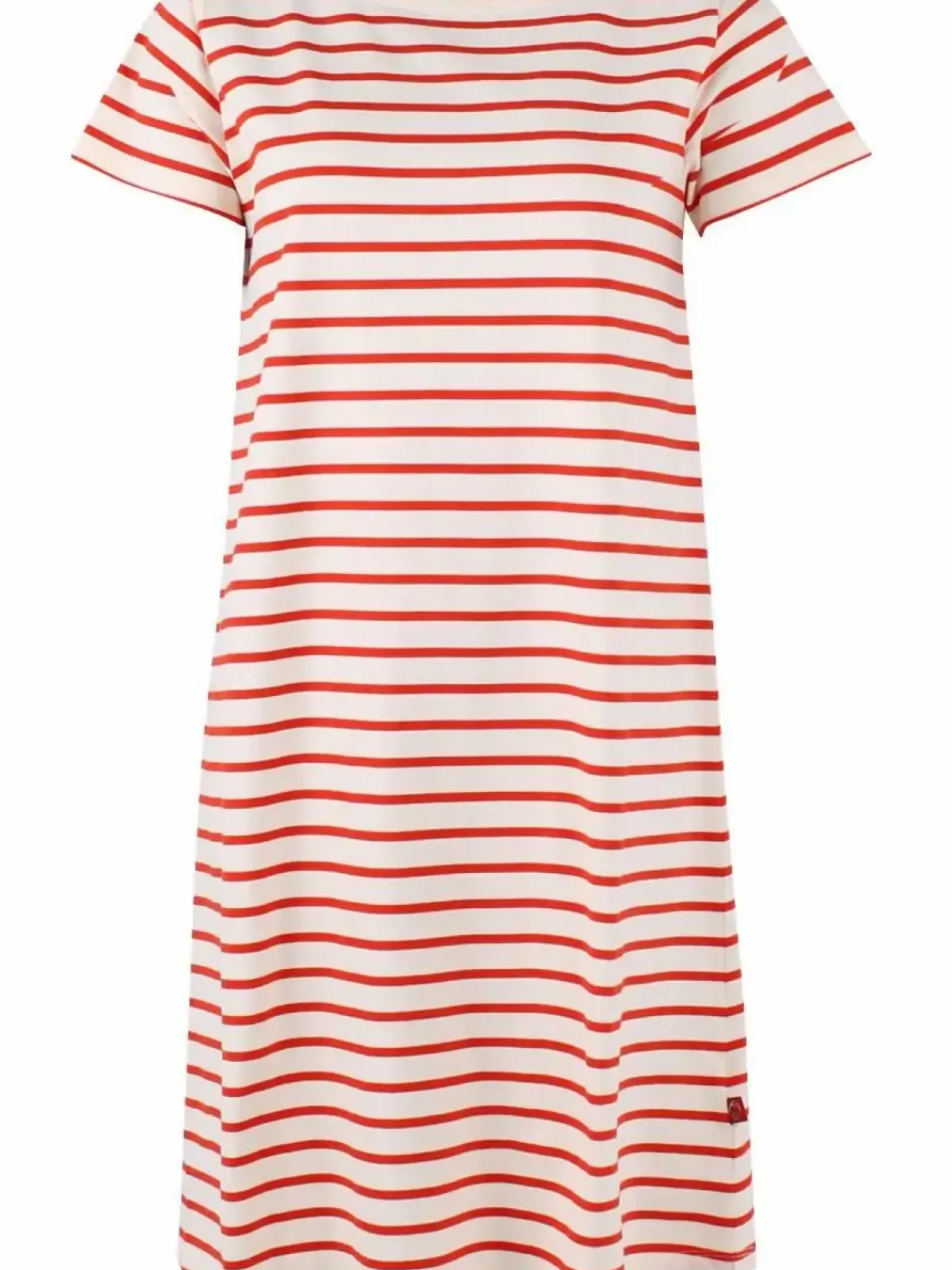 Danefæ Kleider>Danedomingo Heavy Cotton Dress Chalk/Bright Red
