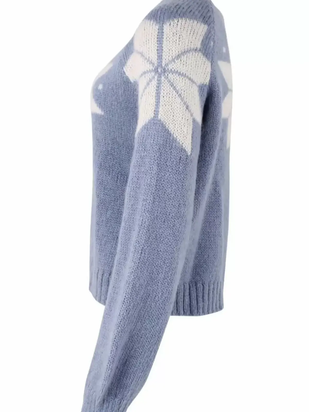 Danefæ Strickwaren>Danefantastic Flakes Wool Sweater Porcelaine/Chalk