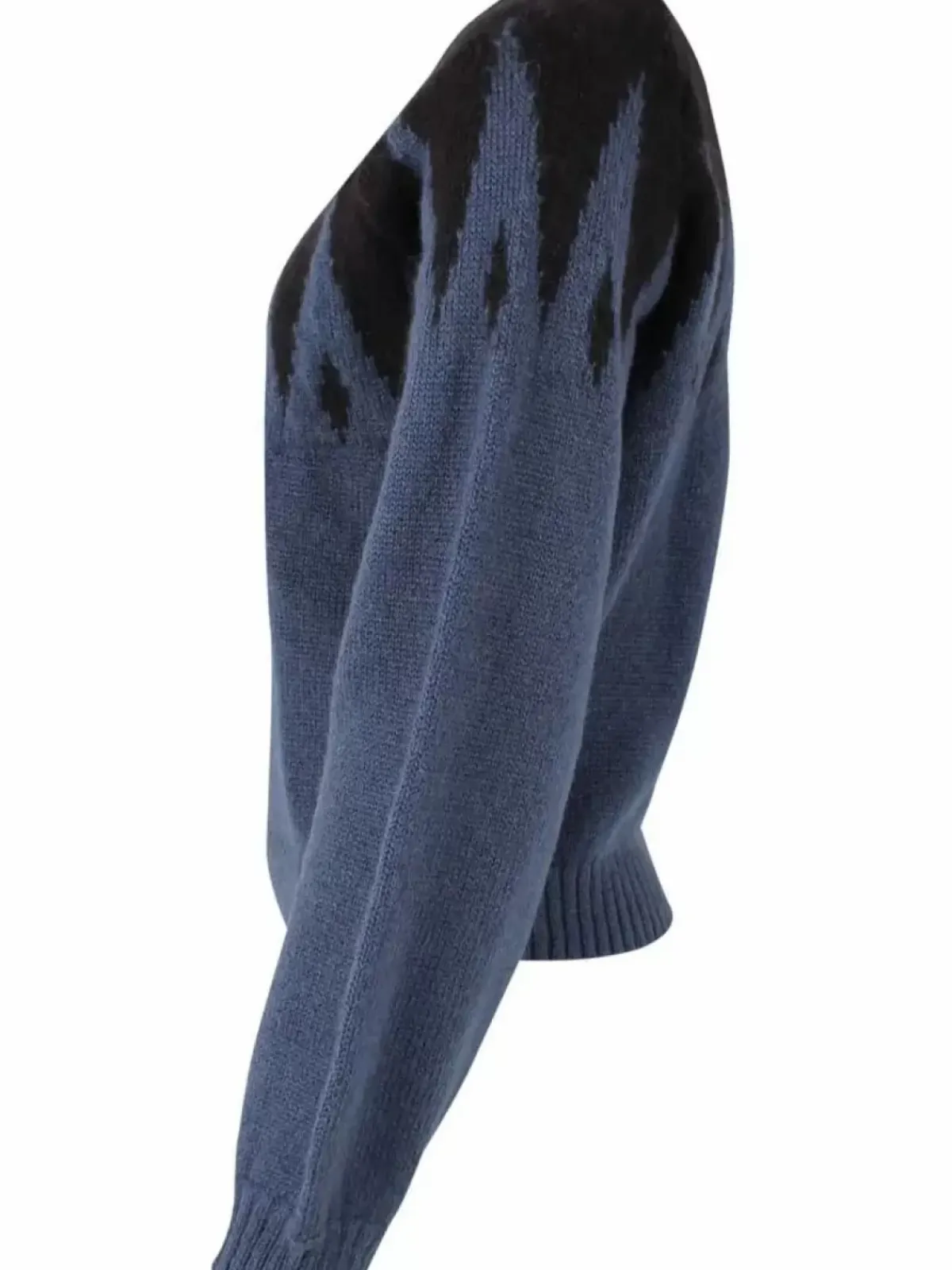 Danefæ Strickwaren>Danefantastic Icicles Wool Sweater Black/Marine