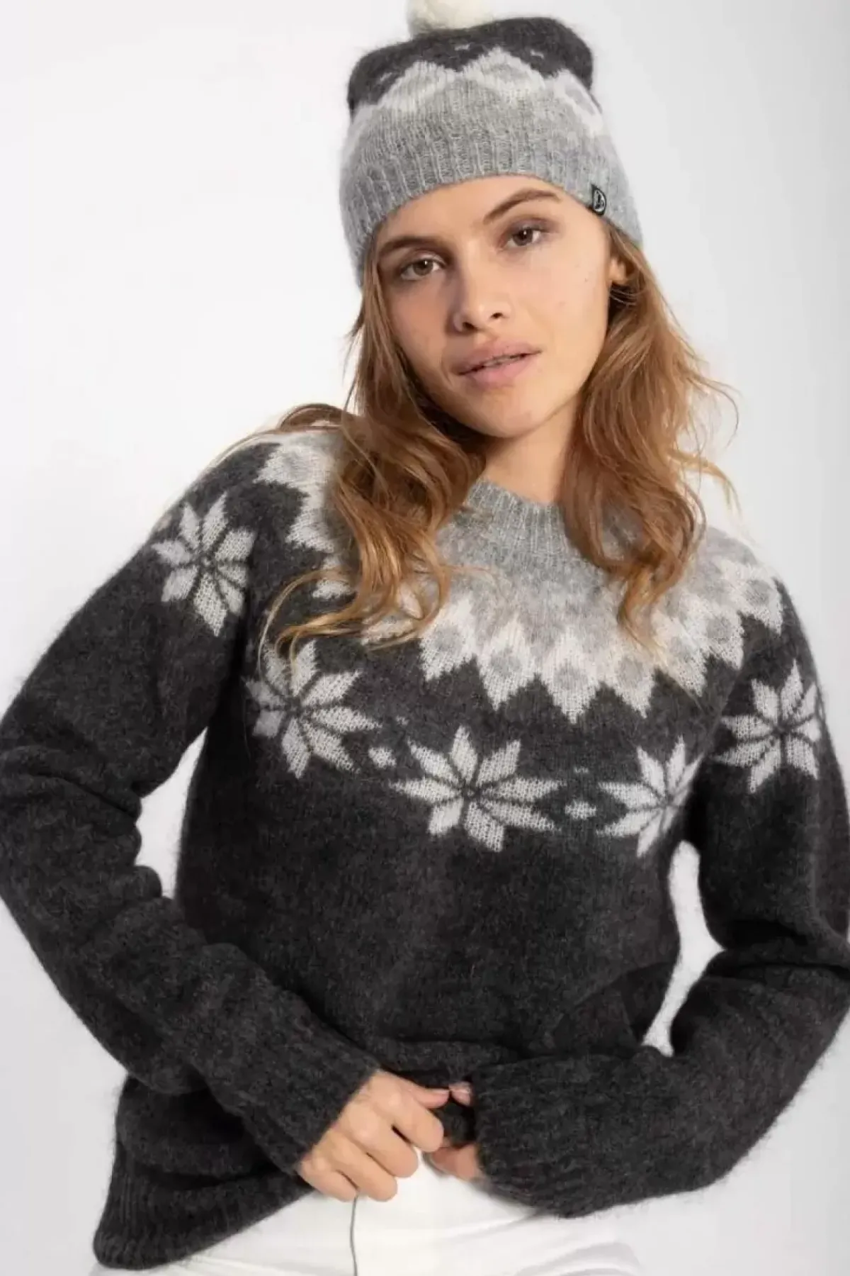 Danefæ Strickwaren>Danefjeld Sweater Grey Melange