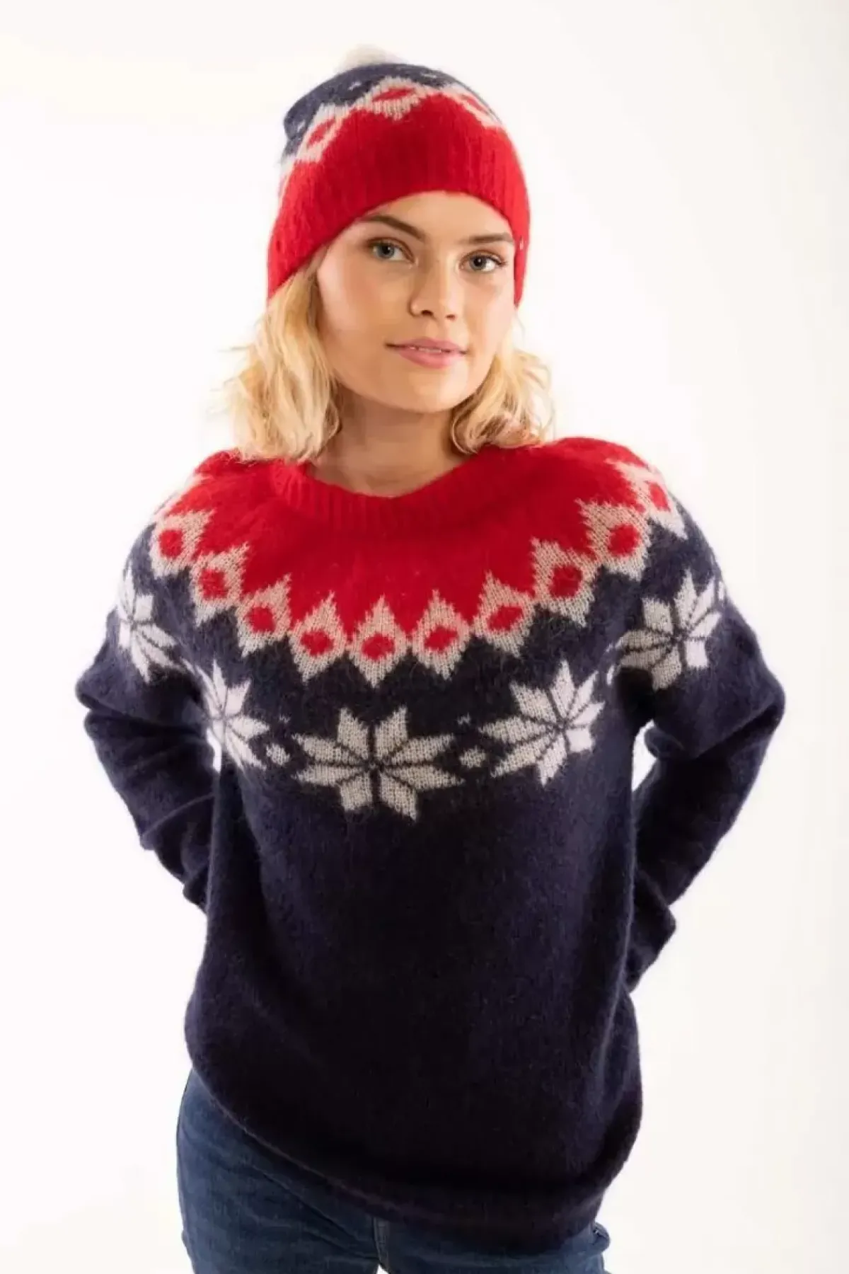 Danefæ Strickwaren>Danefjeld Sweater Navy