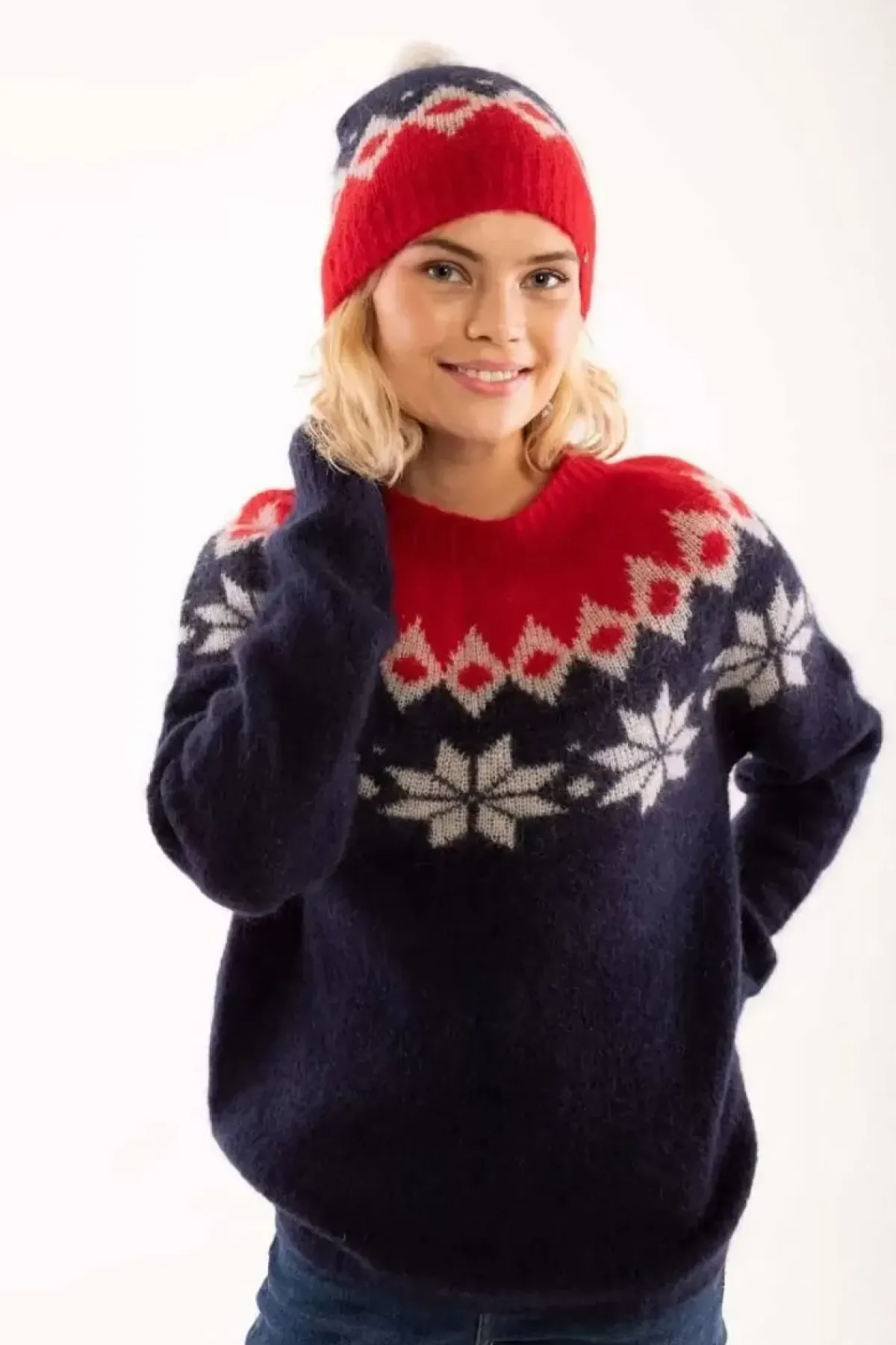 Danefæ Strickwaren>Danefjeld Sweater Navy