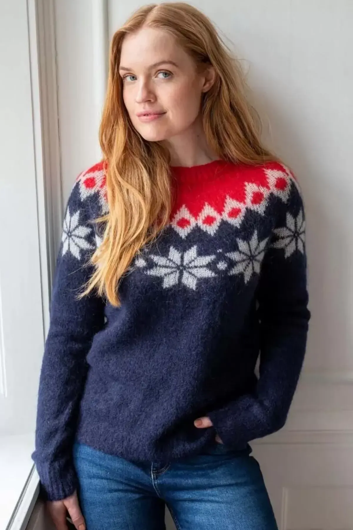Danefæ Strickwaren>Danefjeld Sweater Navy