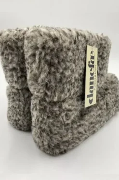 Danefæ Hausschuhe> Wool Boots Grey