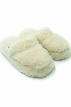 Danefæ Hausschuhe> Wool Slides Off White